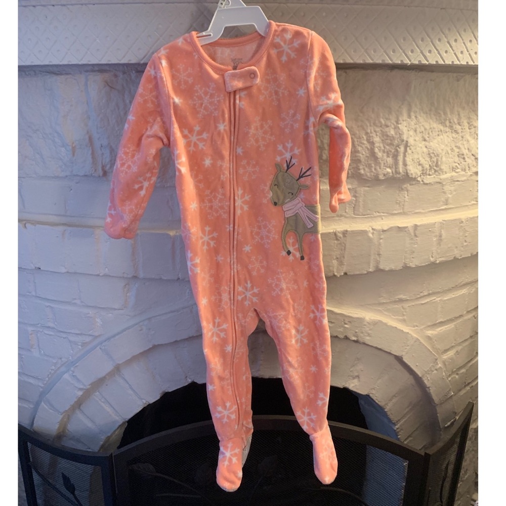 Carter’s Winter fleece onesie size 18 Months